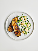 Miso baked aubergines