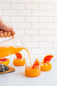 Grapefruit and vodka cocktail