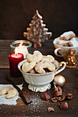Vanilla-flavored Christmas shortbread biscuits
