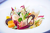 Vegetable salad with truffles