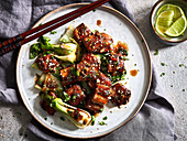 Tofu teriyaki with bok choy (Asia)