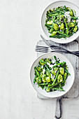 Green bean parsley pesto gnocchi