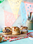 Pudsey's profiterole and salted toffee ice cream sandwiches