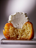 Rum Babas with cream