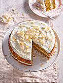 Carrot cake with coconut