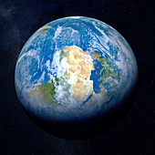 Earth from space, illustration
