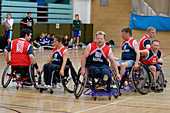 Wheelchair basketball team