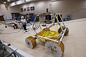 Traction testing VIPER lunar robot