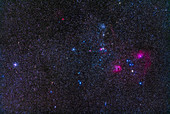 Clusters and nebulas of Auriga