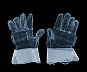 Pair of work gloves, X-ray