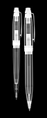 Two pens, X-ray