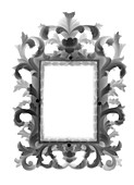 Gilt frame mirror, X-ray