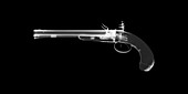 Wogdon flintlock pistol, X-ray