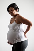 Pregnant woman in pain