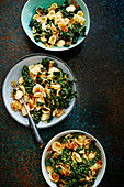 Orecchiette with anchovies, cavolo nero and caramelised onions