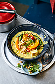 Panaeng curry with tofu and vegetables (Thailand)