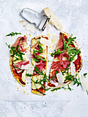 Prosciutto and Parmesan Sandwich Press Pizzas