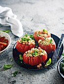 Caprese-style stuffed tomatoes