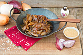 Caramelized onions as a side dish