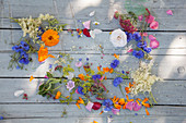 Different flowers for health teas