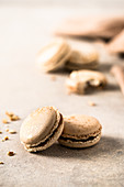 Macaroons with gold
