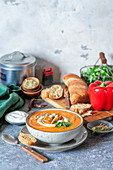 Roasted pepper soup