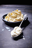 Sour cream butter and crème fraîche