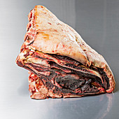 Saddle of beef being matured – after 35 days