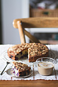 Blaubeerkuchen mit Mandelblättchen