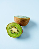 Two kiwi halves