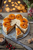 Christmas pudding cheesecake