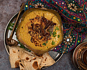 Tarka dhal – yellow lentil curry (India)