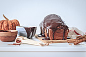 Spiced chocolate and pumpkin cake (dairy-free)