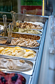An ice cream parlour, Naples, Italy