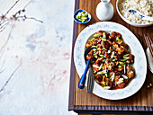 Soy chicken with sesame