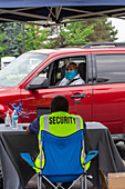Drive-through job fair during Covid-19 outbreak