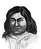 Araucanian man, 19th Century illustration