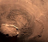 Olympus Mons, Mars, illustration