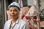 USDA worker at meat market