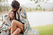 Portrait of smiling daughter