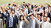 Portrait of smiling business people