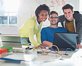 Business people working together at desk