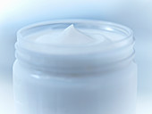 Close up of pot of moisturizer