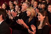 Clapping theatre audience