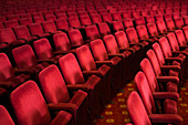 Empty seats in theatre auditorium
