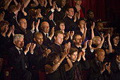 Clapping theatre audience