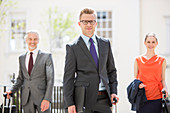 Business people standing outdoors
