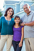 Grandparents and granddaughter