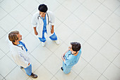Doctors and nurse talking in hospital