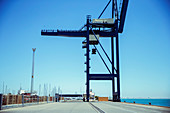Cargo crane at waterfront
